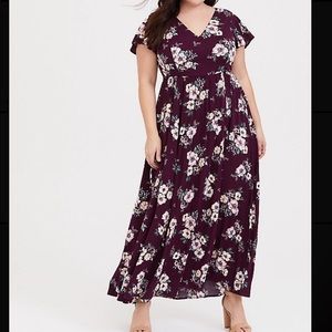 Torrid Long Floral Dress PlusSize 00